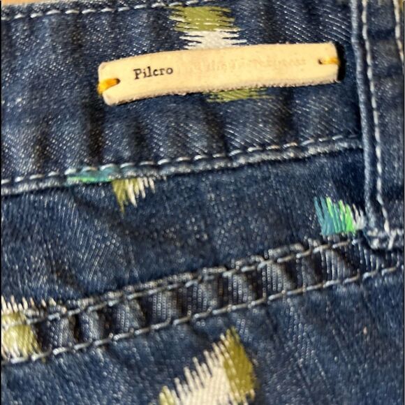 Pilcro and the Letterpress Stet Printed Denim Shorts - Picture 6 of 9